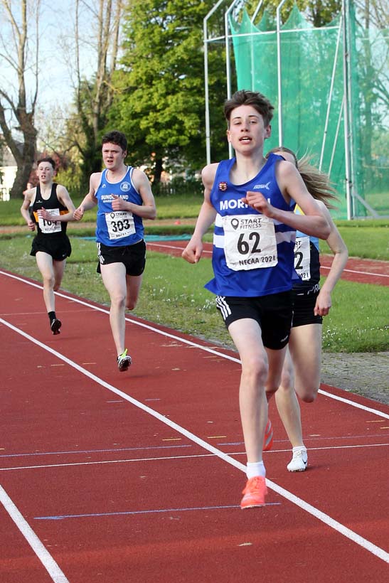 800 metres, 2021 North East Grand Prix No. 2, Monkton, Wednesday, May 19th. Photo: David T. Hewitson/Sports for All Pics